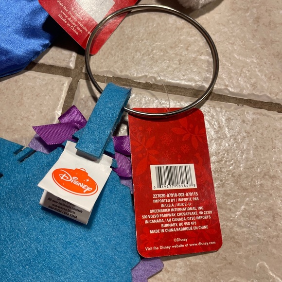 Lot of 3 Pcs~1~Frozen Christmas Door Knob Hanging 5.5” & 2~ Mini Stocking 7” - Picture 14 of 17